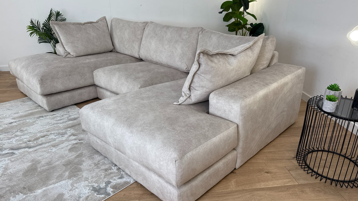 Rest Double Chaise Fabric Sofa