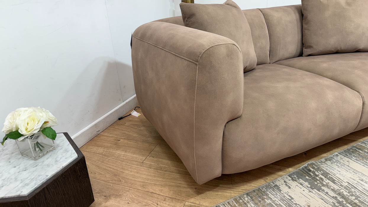 Sofology Nuvole Fabric 2 Seater in Lifestyle Mottled Latte
