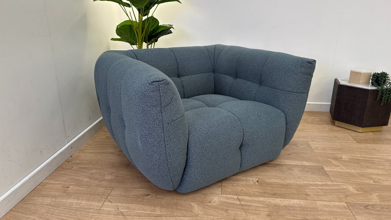 Lunar Fabric Loveseat in Teramo Ocean