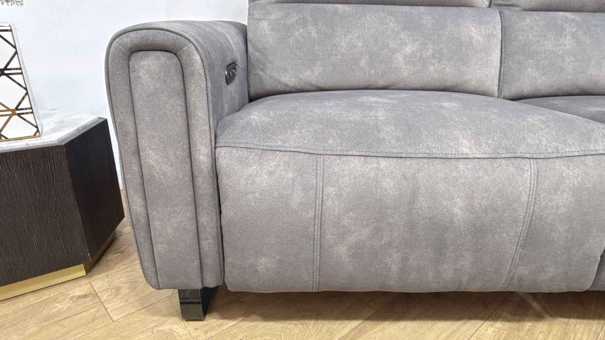 Sofology Ravello Fabric 2.5 Seater Power Recliner in Lifestyle Flecked Mocha