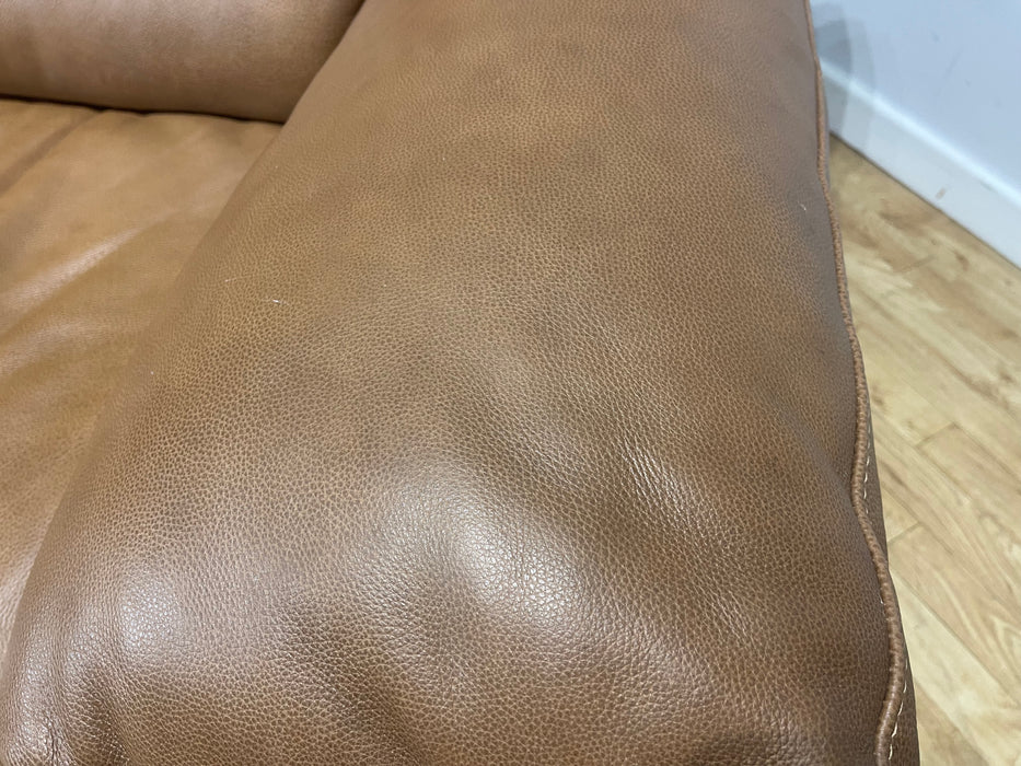 Santino Leather 3 Seater Apollo Tan  (WA2)