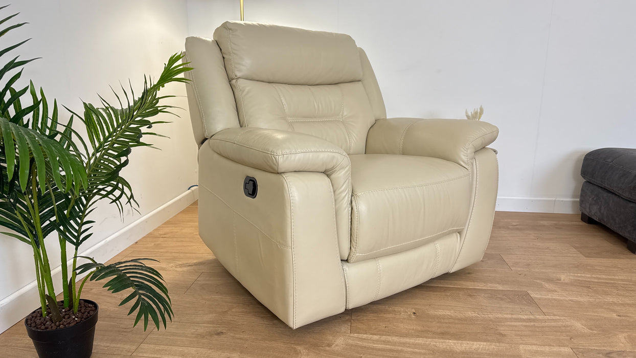 Winston Leather Manual Recliner Chair