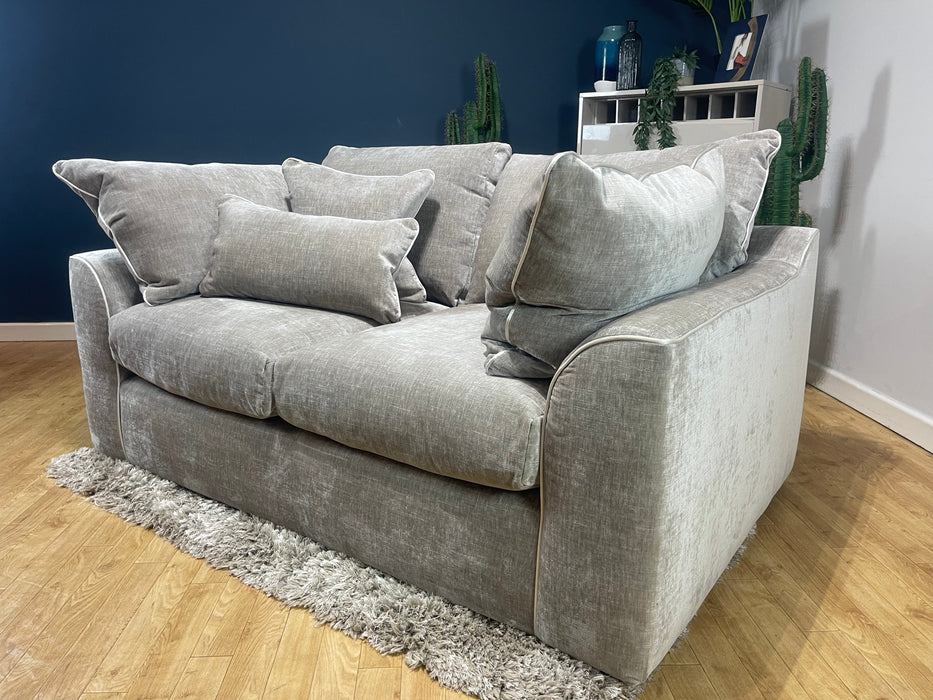 Georgio 2 Seater Fabric Sofa - Luxe Chenille Stone Mix (WA2)