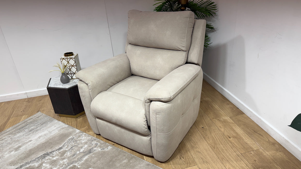 Sofology Ripley Fabric Chair Rise & Recline Heated Seat in Lifestyle Flecked Ivory
