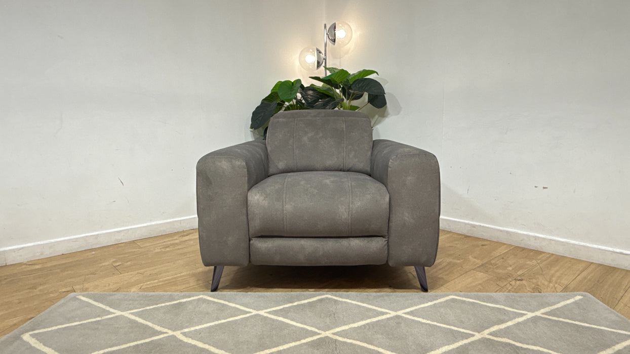 Sofology Allure Fabric Chair in Lifestyle Flecked Mocha