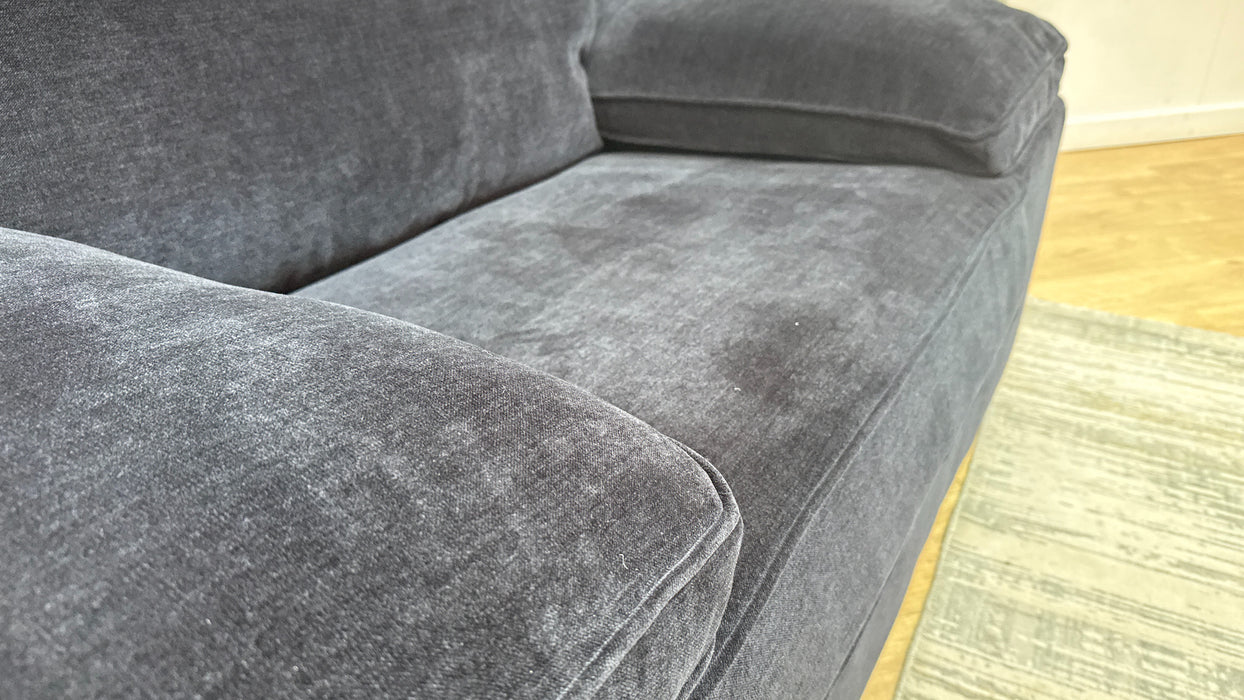 Sofology Brixton Fabric Loveseat in Soft Chenille Ebony Mix