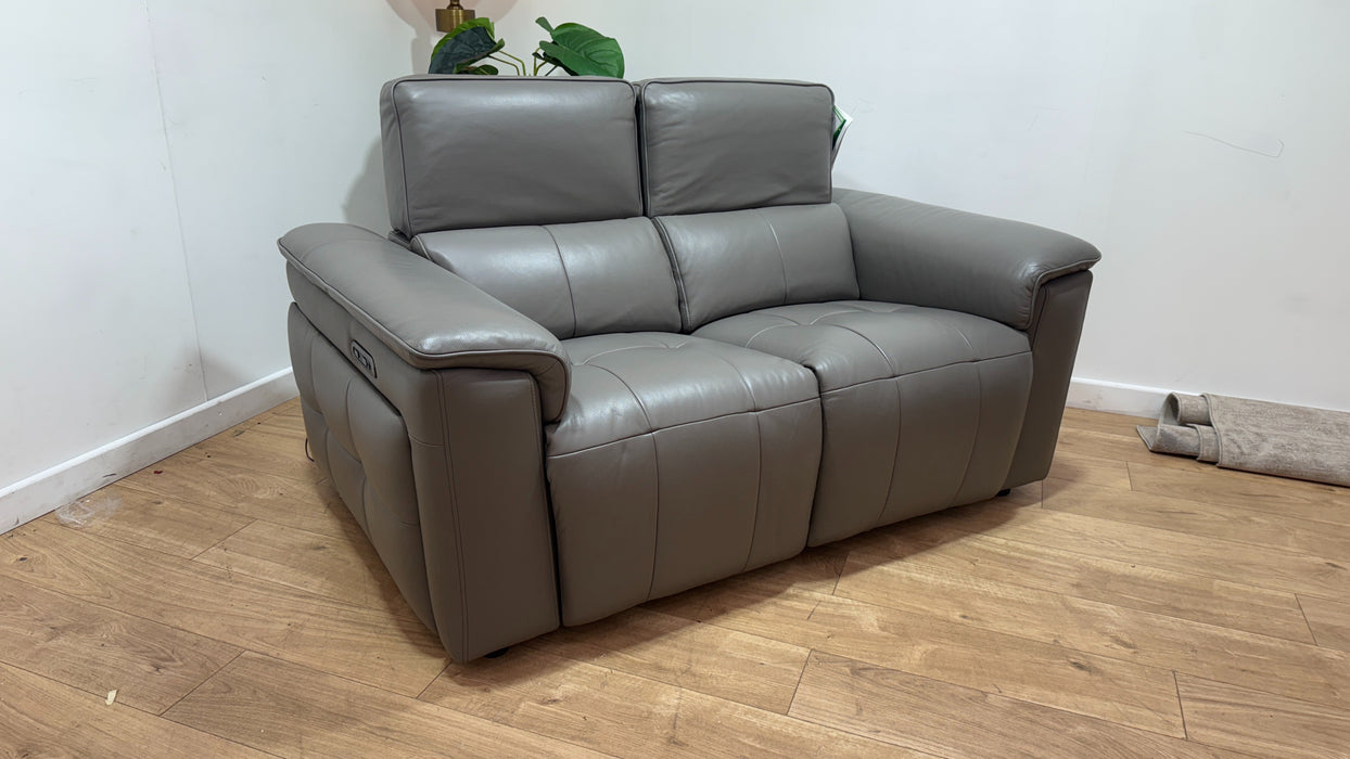 Sofology Leather Recliner 2 Seater in Elephant