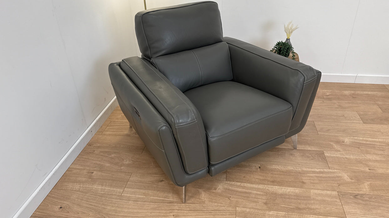 Sanantonio Chair - Leather - Graphite