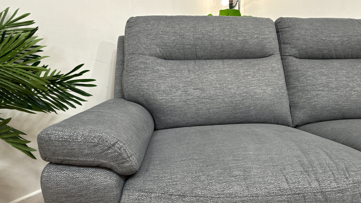 DFS Contigo Fabric 2 Seater Manual Recliner in Grey