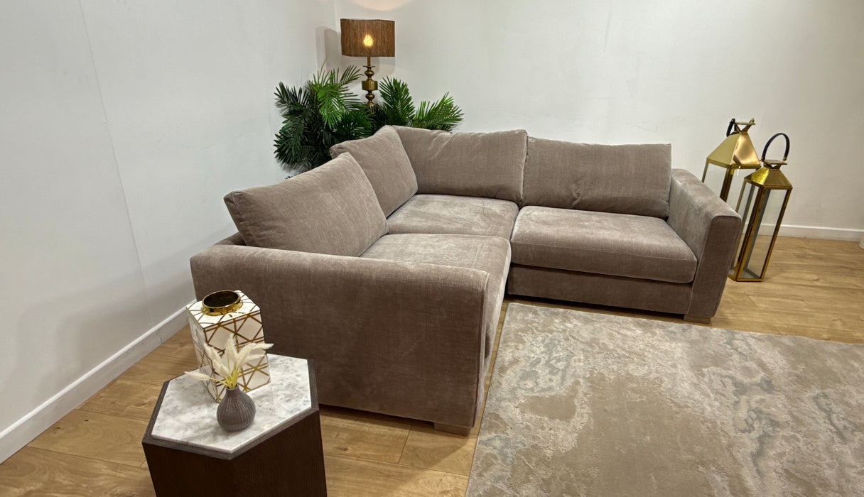 Sofology Majestica Fabric 1 Corner 1 in Soft-Chenille Wicker