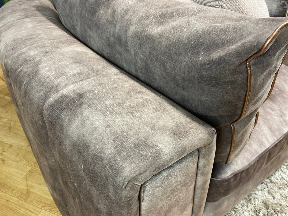 Emperor 2.5 Seater Lucerne Espresso Fabric (WA2)