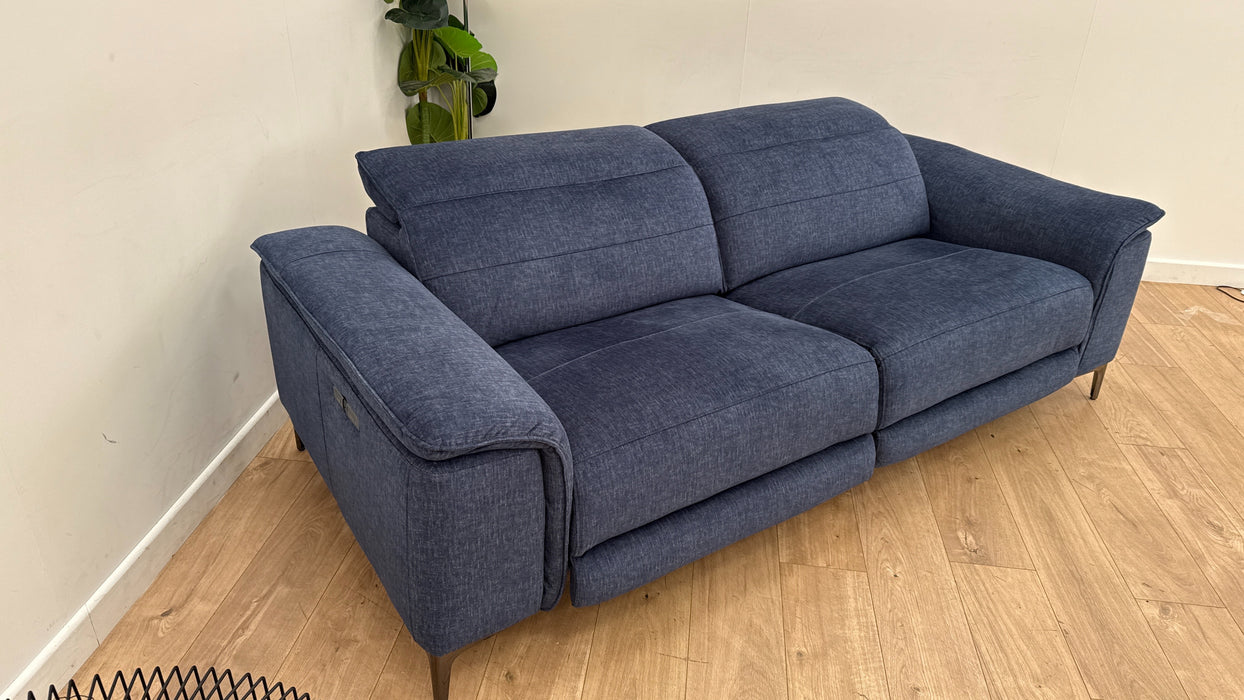 DFS Sonder Recliner 3 Seater in Dark Denim
