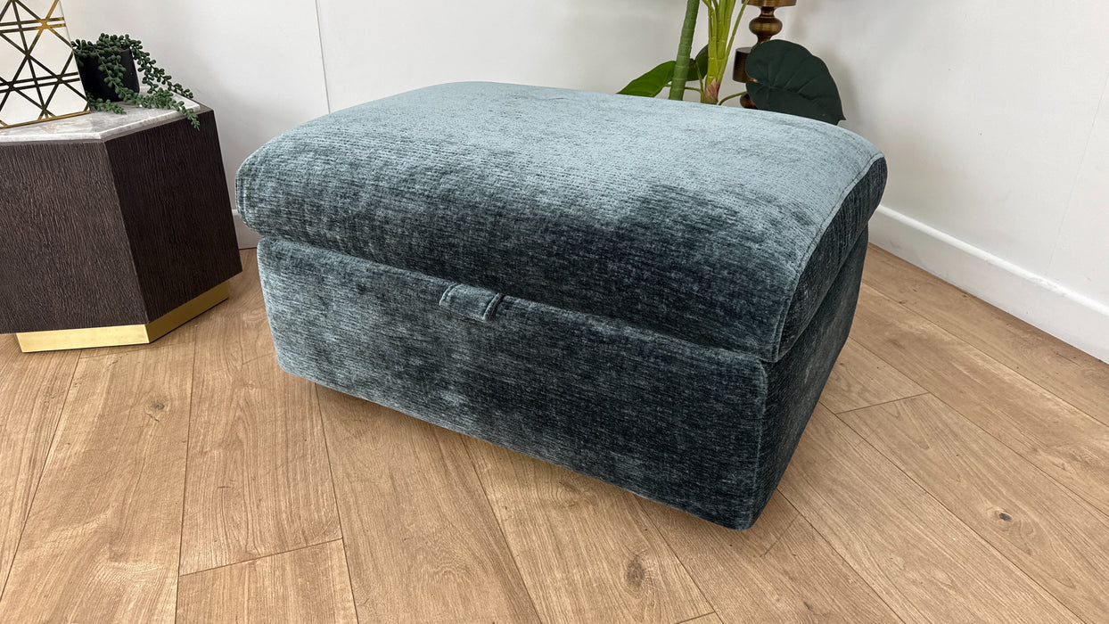 Sofology Designer Storage Footstool in Luxury Textured Chenille (Carson 342)
