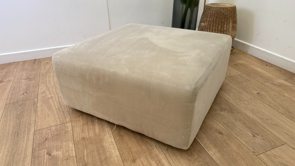 SofologyTitan Designer Footstool  in Cream All Over