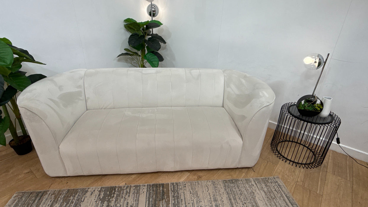 Sofology Fitzrovia Fabric 3 Seater in Matt Velvet Milk Mix