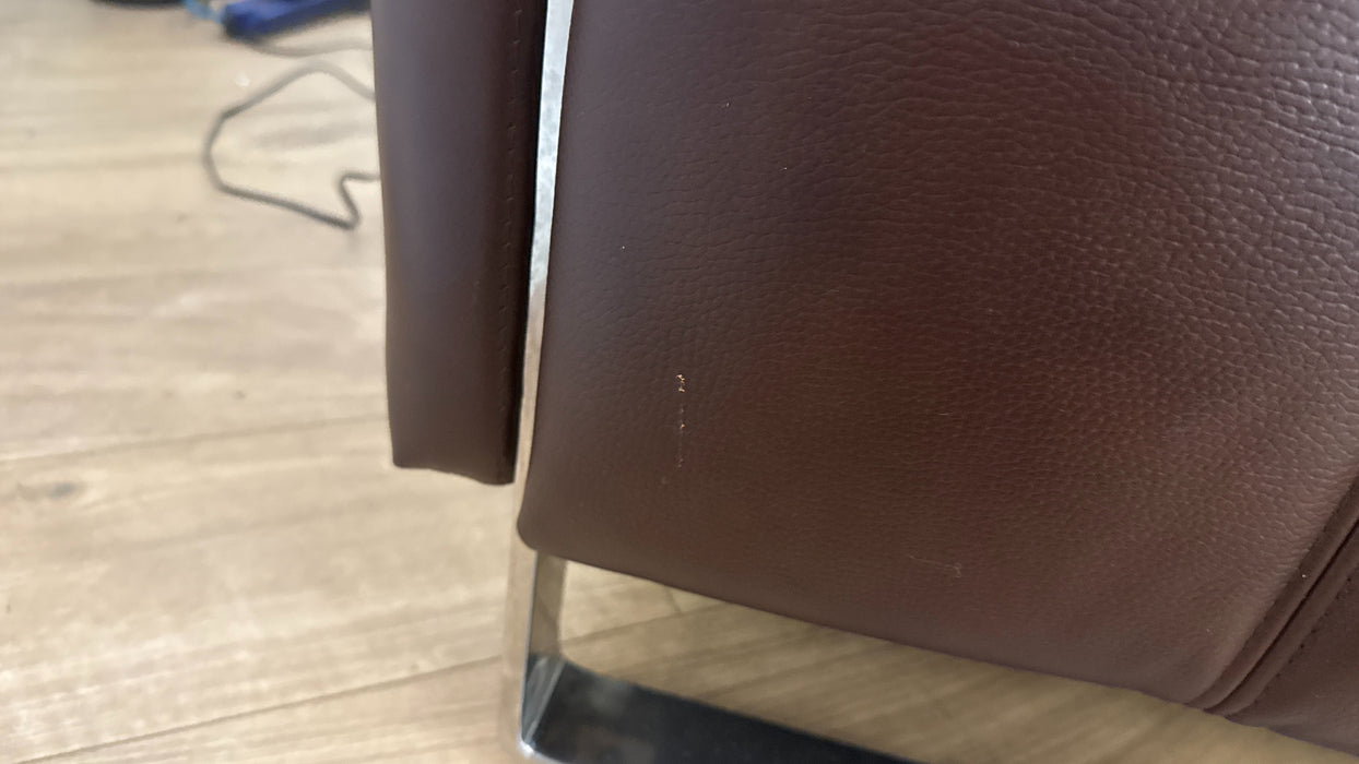 Sofology Marvella Leather 3 Power Recliner in Chocolate