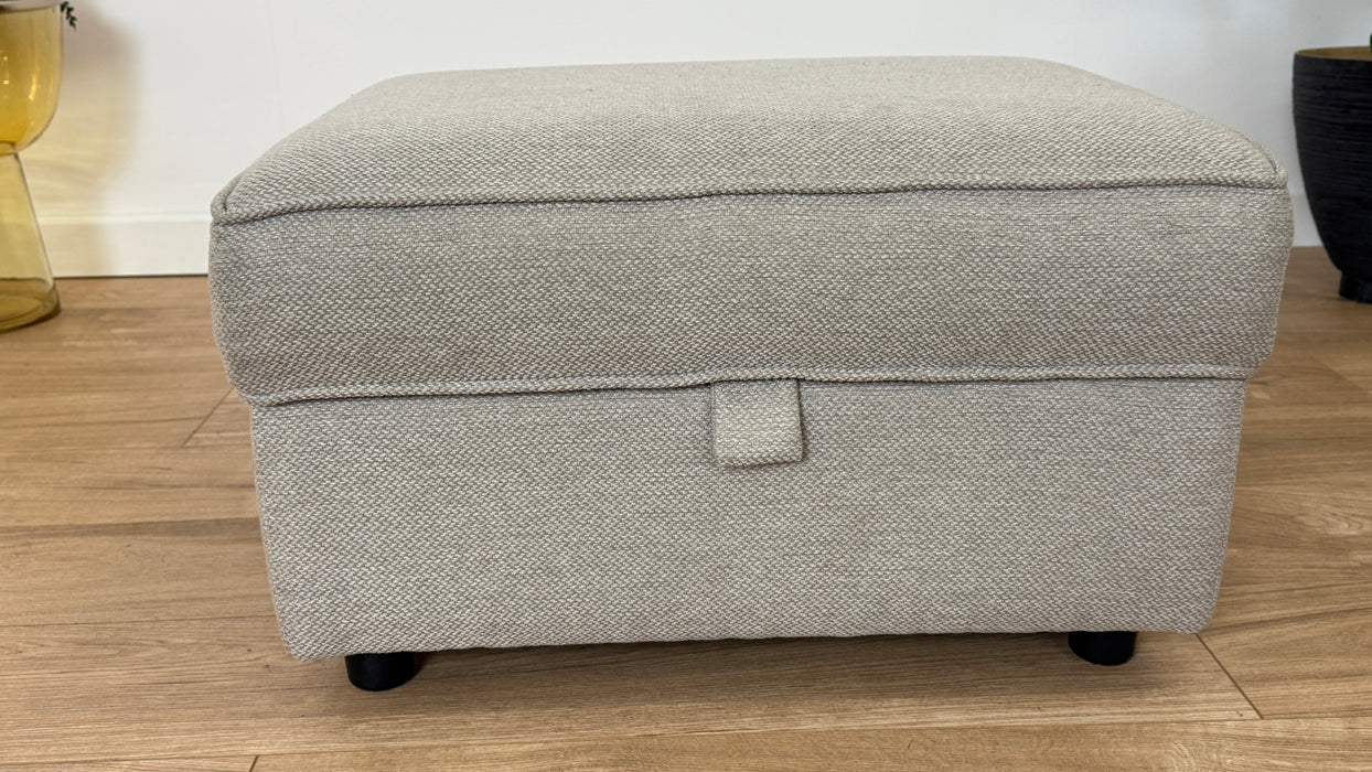 Keswick Fabric Storage Footstool - Bentley Taupe