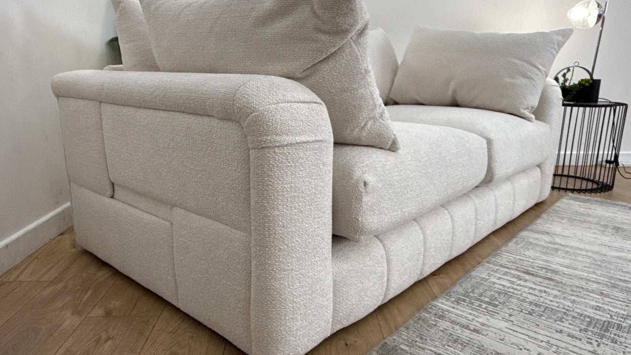 Sofology The Westwood Fabric 2 Seater Soft Boucle Ecru Mix