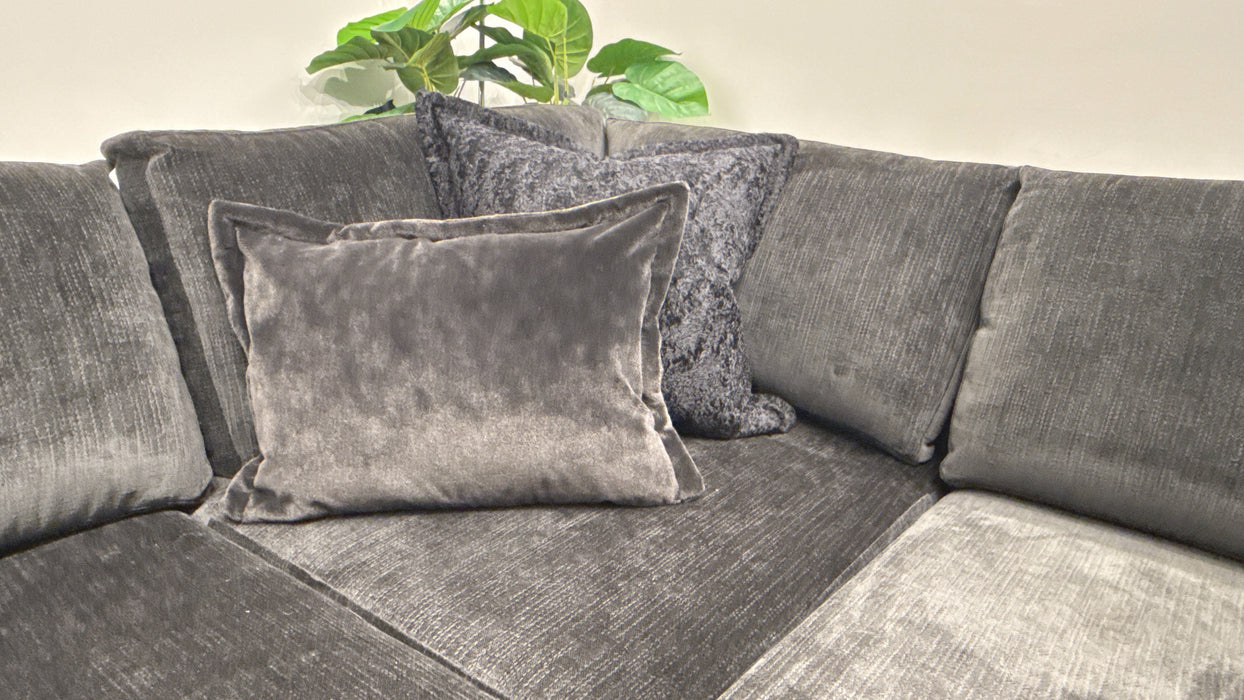 Sofology Harrington Fabric  3 Corner 1 Sofa in Anthracite
