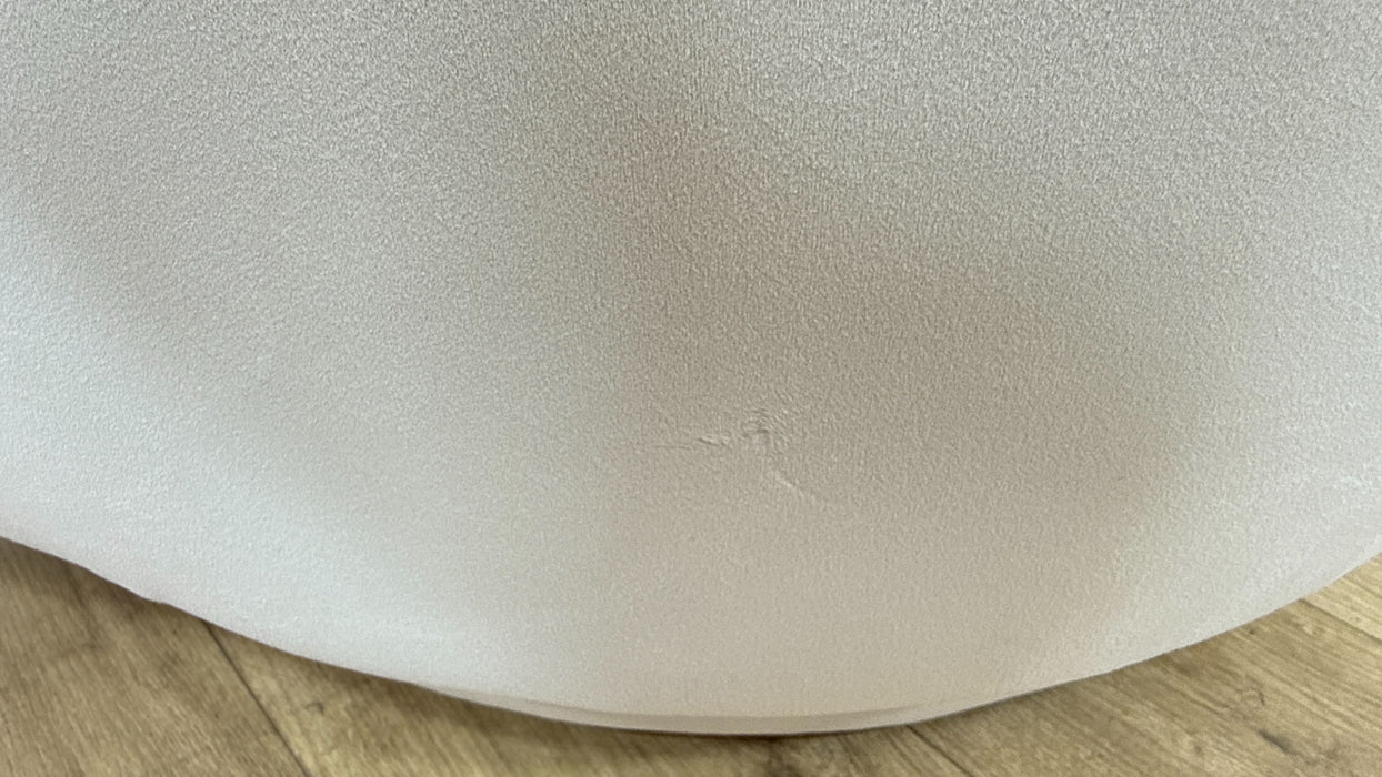 Sofology Oscar Fabric Swivel Chair in Super Matt Velvet Ecru Mix