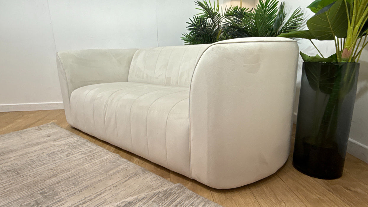 Sofology The Fitzrovia Fabric 2 Seater in Matt Velvet Milk Mix Without Trim