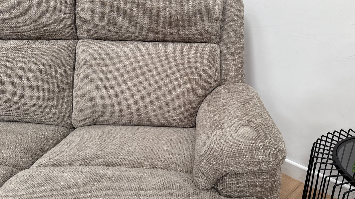 Sofology Gracie Fabric 3 Seater in Hopsack Chenille Linen