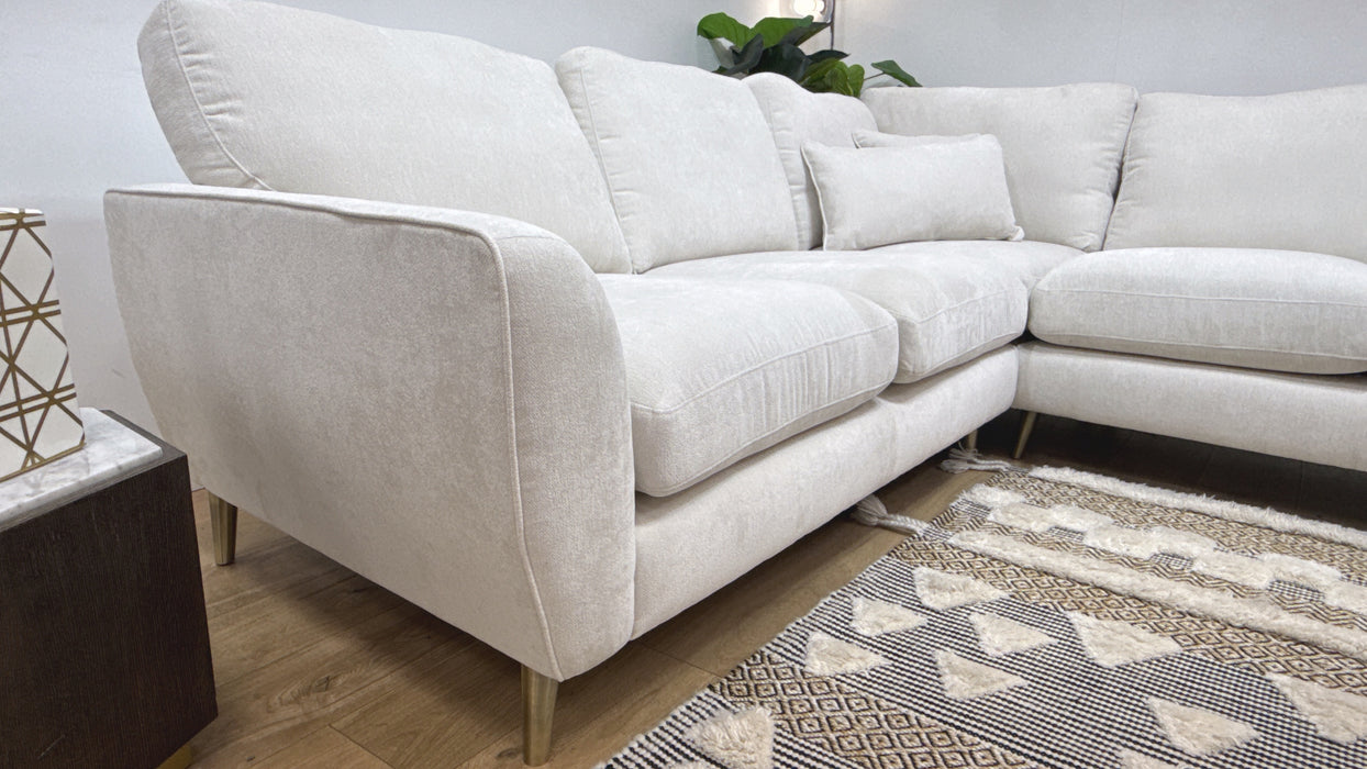 Sofology Hackney Fabric 2 Corner 2 Sprung Seats in Lifestyle Plush Chenille Mist