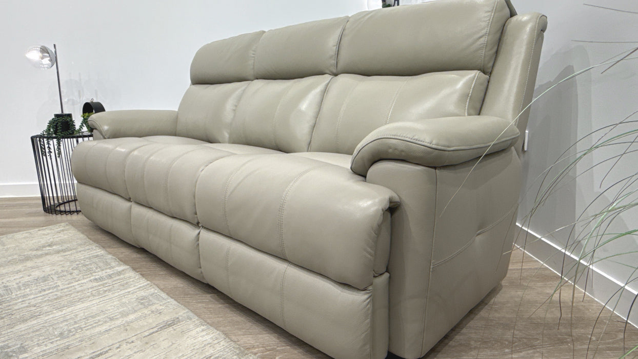 Sofology Gracie Leather 3 Seater in Trusty Sheen Lead Grey