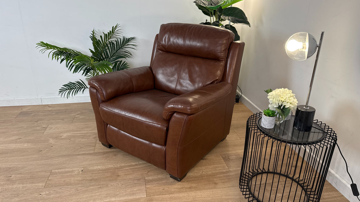 Bentley Leather Power Recliner