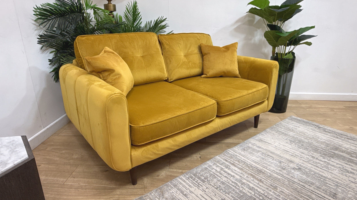 Sofology Islington Fabric 2 Seater in Sleek Mustard