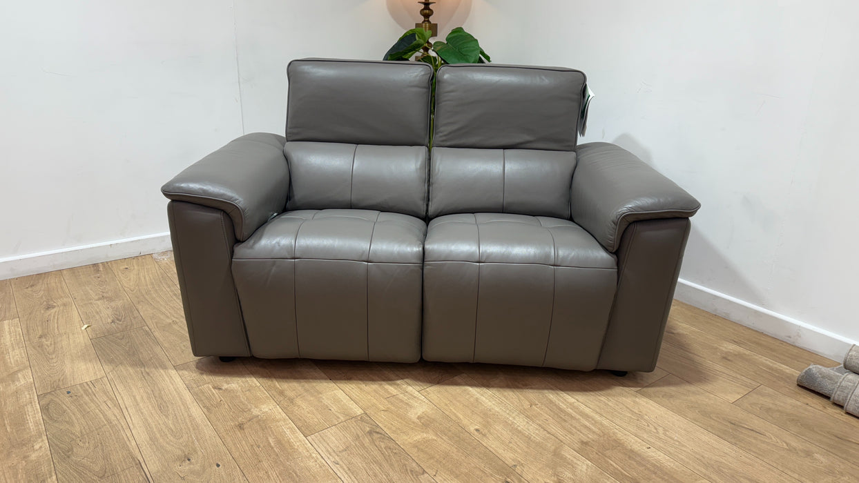 Sofology Leather Recliner 2 Seater in Elephant