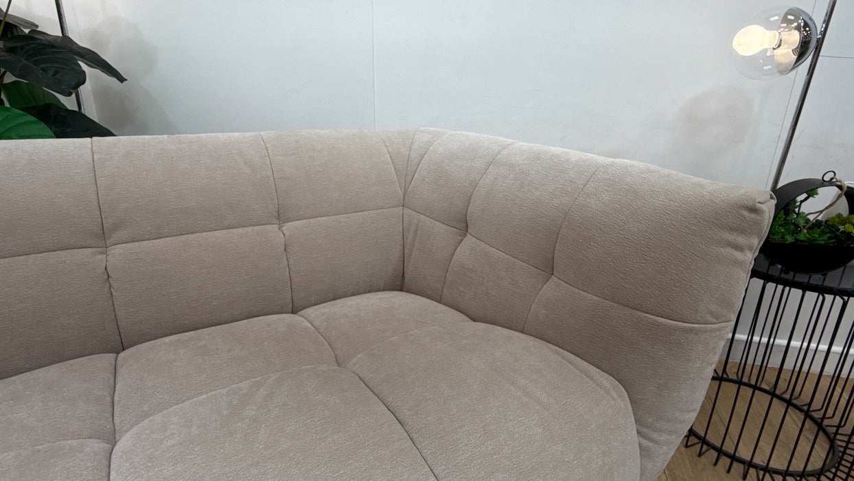 Sofology Lunar Fabric 2 Seater in Textured Chenille Stone