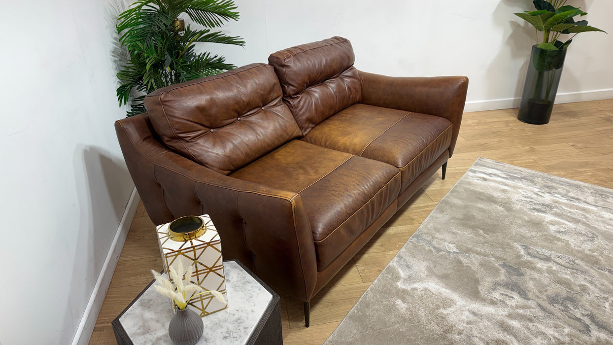 Sofology Cordelia Leather 2 Seater in Virginia Whiskey