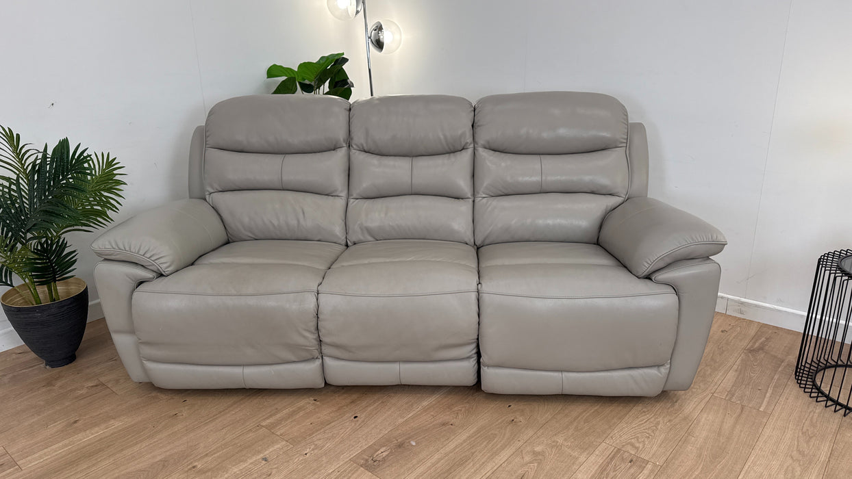 Navona 3 Seater Leather Power a recliner Sofa