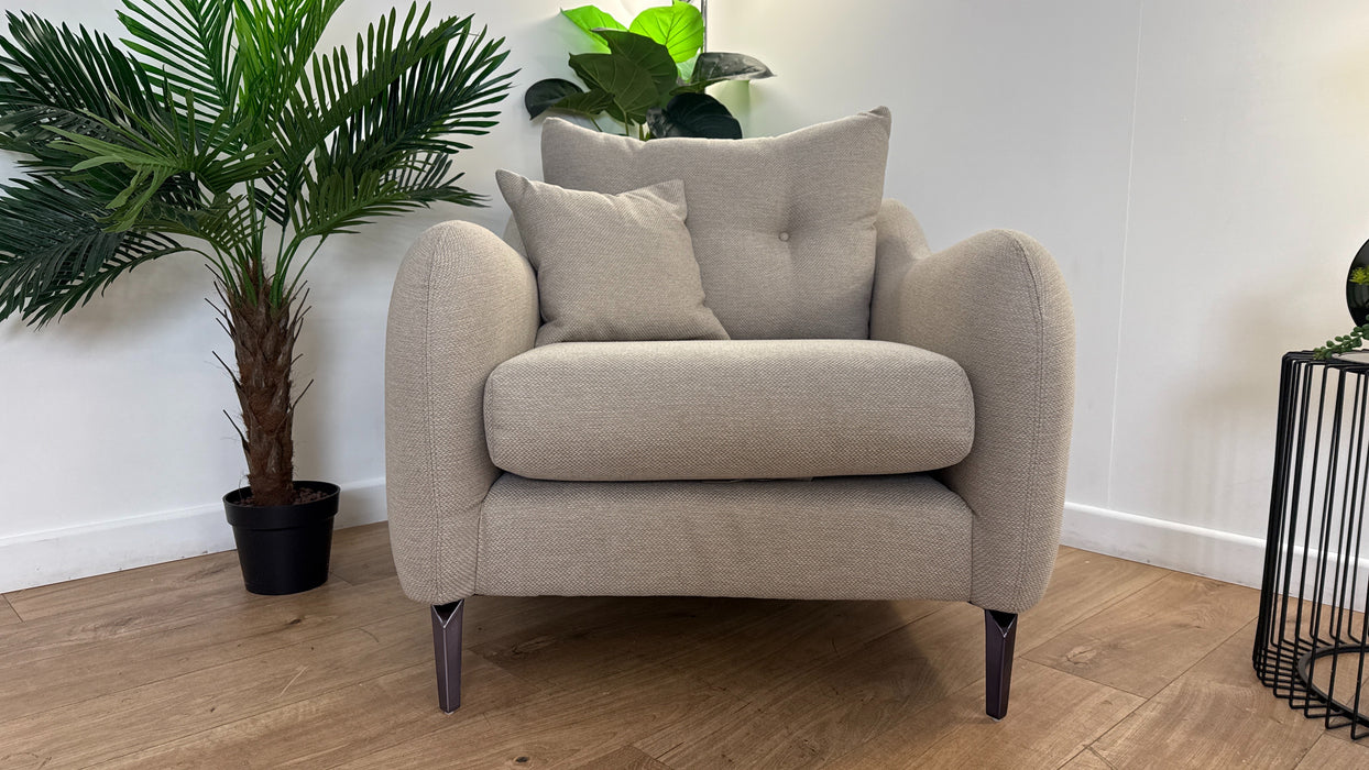 Sofology Ambleside Fabric Chair in Bentley Taupe