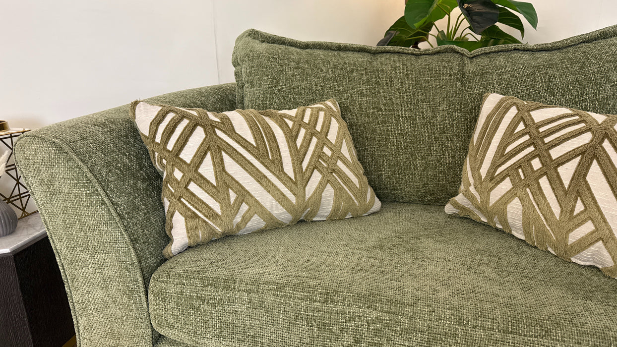 Sofology Scintillate Fabric Loveseat in Enzo Olive/Sage