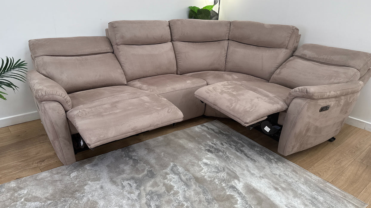 Sofology Parker 3 Corner 1 in Lifestyle Plush Fabric Nutmeg