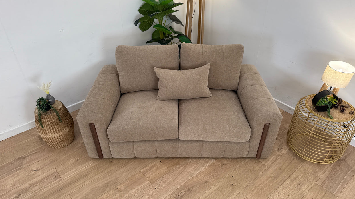 Soho 2 Seater - Fabric Sofa - Boucle Mink /Natural Mix