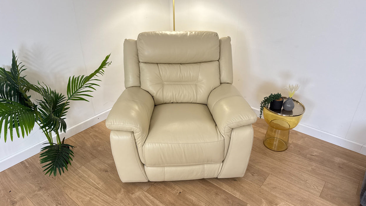 Winston Leather Manual Recliner Chair