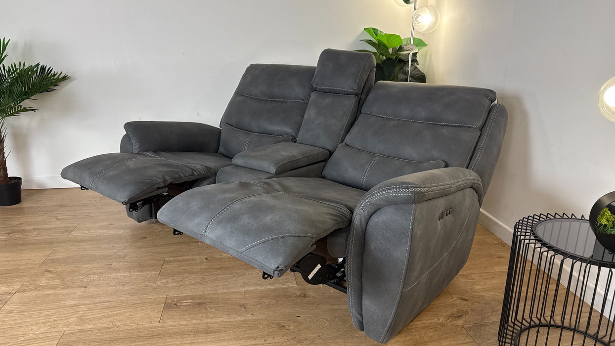 DFS Ledger 2 Seater Reclining Sofa in Grey