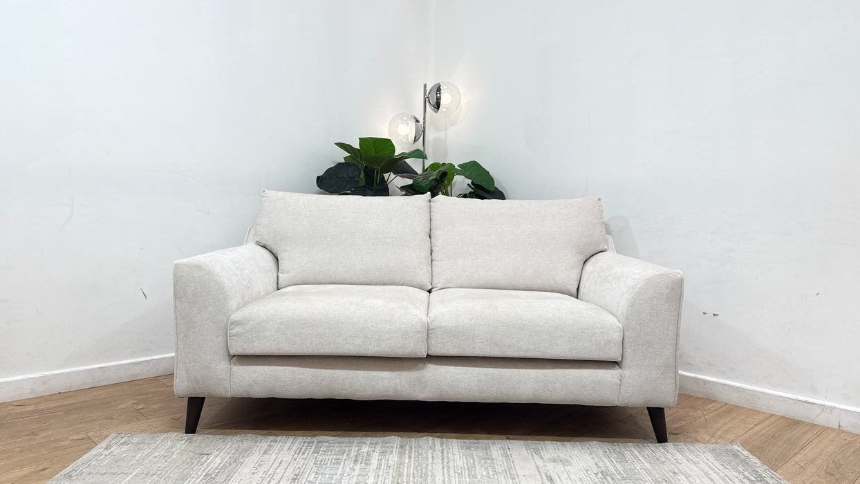 Sofology Mayfair Fabric 2 Seater in Linen Look Chenille Mist/Pearl Mix