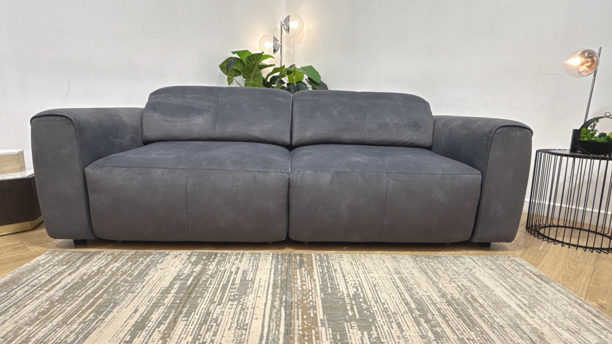 Sofology Riviera Fabric 3 Seater Motion Chaise in Lifestyle Flecked Charcoal