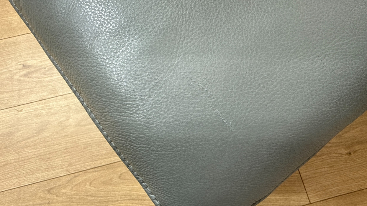 Sofology Marvella Leather Dual Storage Footstool in Trusty Sheen Granite Teal