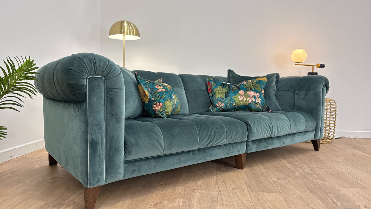 Midsummer Day 4 Seat Split - Fabric Sofa - Midsummer Day Teal Mix