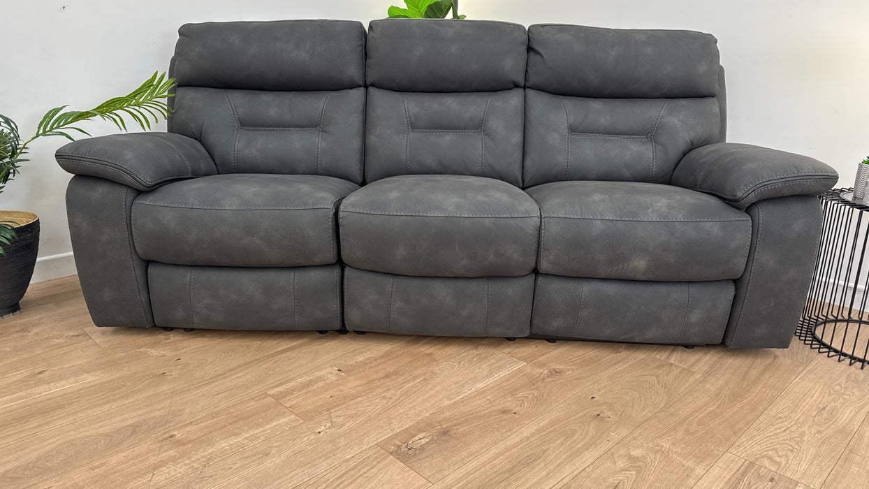 Waterford 3 Seater Fabric Manual Recliner