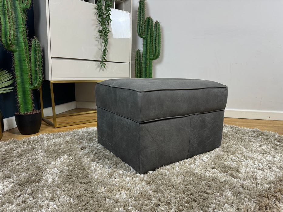 Bartello Storage Footstool - Charcoal All Over - J27