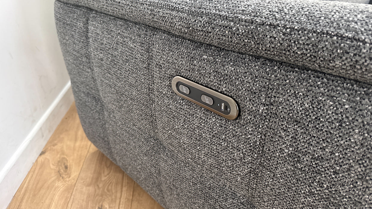 Sofology Ripley 2.5 Seater Fabric Recliner Sofa in Milan Anthracite