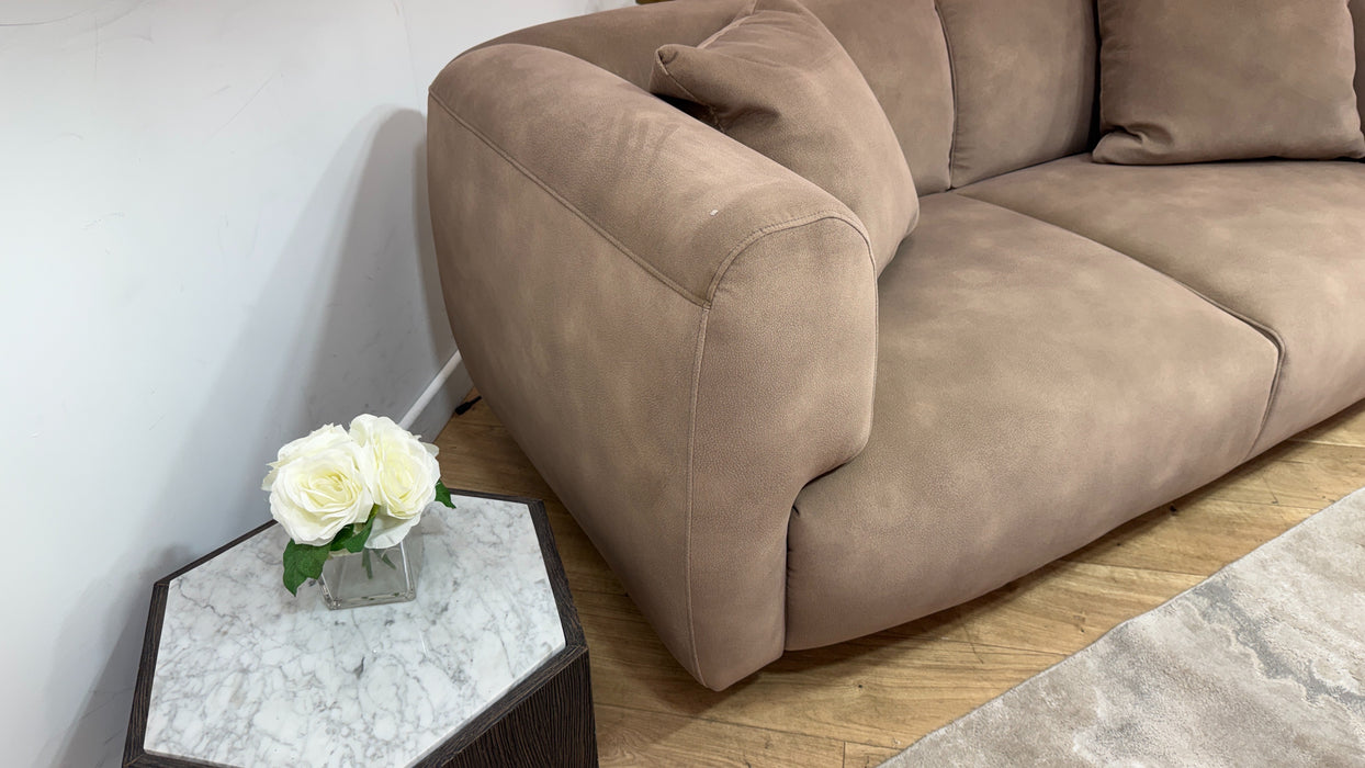 Sofology Nuvole Fabric 2 Seater in Lifestyle Mottled Latte