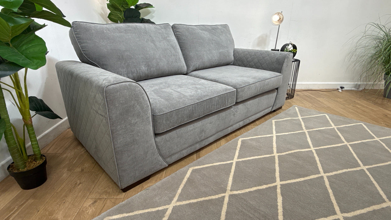 DFS Orka 3 Seater Fabric Sofa in Graphite