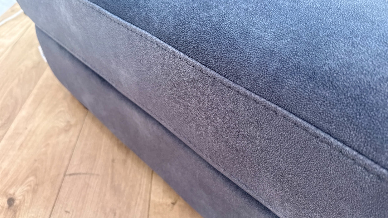 Sofology Portland Fabric Storage Footstool in Lifestyle Flecked Charcoal